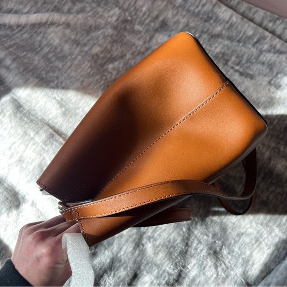 LAUREN BY RALPH LAUREN TAN SHOULDER BAG CROSSBODY LOGO - Picture 10 of 15